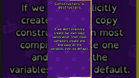 Class constructors and destructors in C++