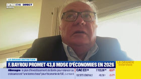 Le Grand entretien : François Bayrou promet 43,8 milliards d'euros d'économies en 2026