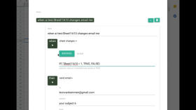 Gsuite Reactor addon - how to react on spreadsheet changes