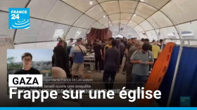 Gaza : une frappe sur l'église catholique fait deux morts • FRANCE 24