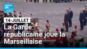 Défilé du 14-Juillet : la Garde républicaine joue la Marseillaise devant Emmanuel Macron