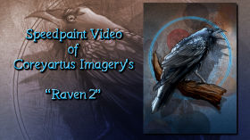 Speedpaint Video of Coreyartus Imagery's "Raven #2"