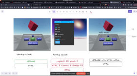 XRSH devlog 2024-03-22 AFRAME in/vs HTML, Meta browser Overlay
