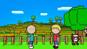 Bloqué en SURVIE MINECRAFT avec son POTE #5 (animation)