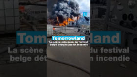 Tomorrowland : la scène principale du festival belge détruite par un incendie • FRANCE 24