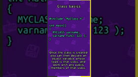 Class basics in C++
