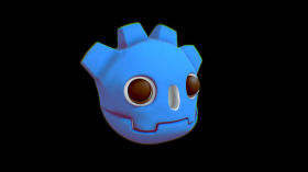 godot logo 3d modelling timelapse